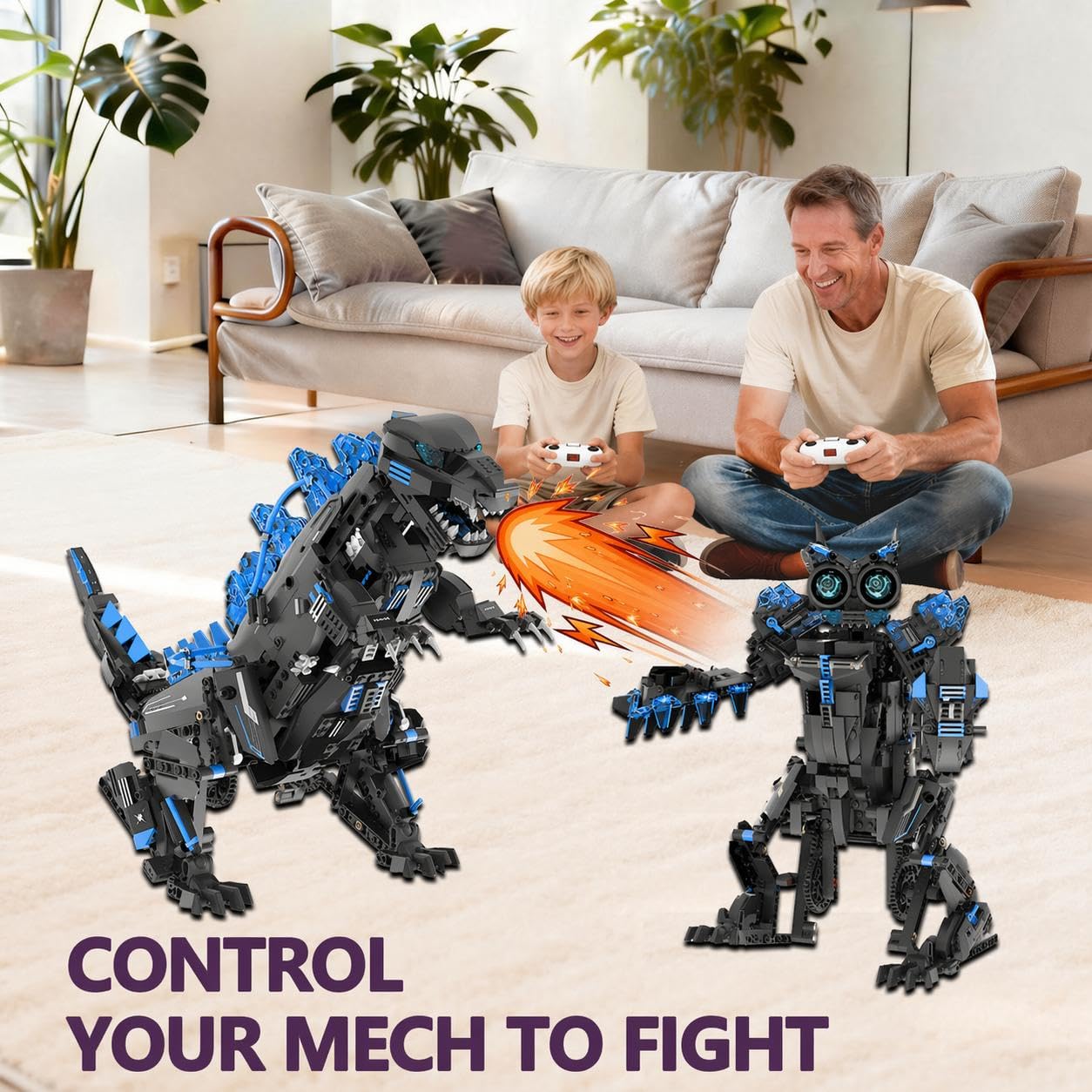 Stem Robotics Kit - 5-in-1 Transformable STEM Robot Dinosaur Building