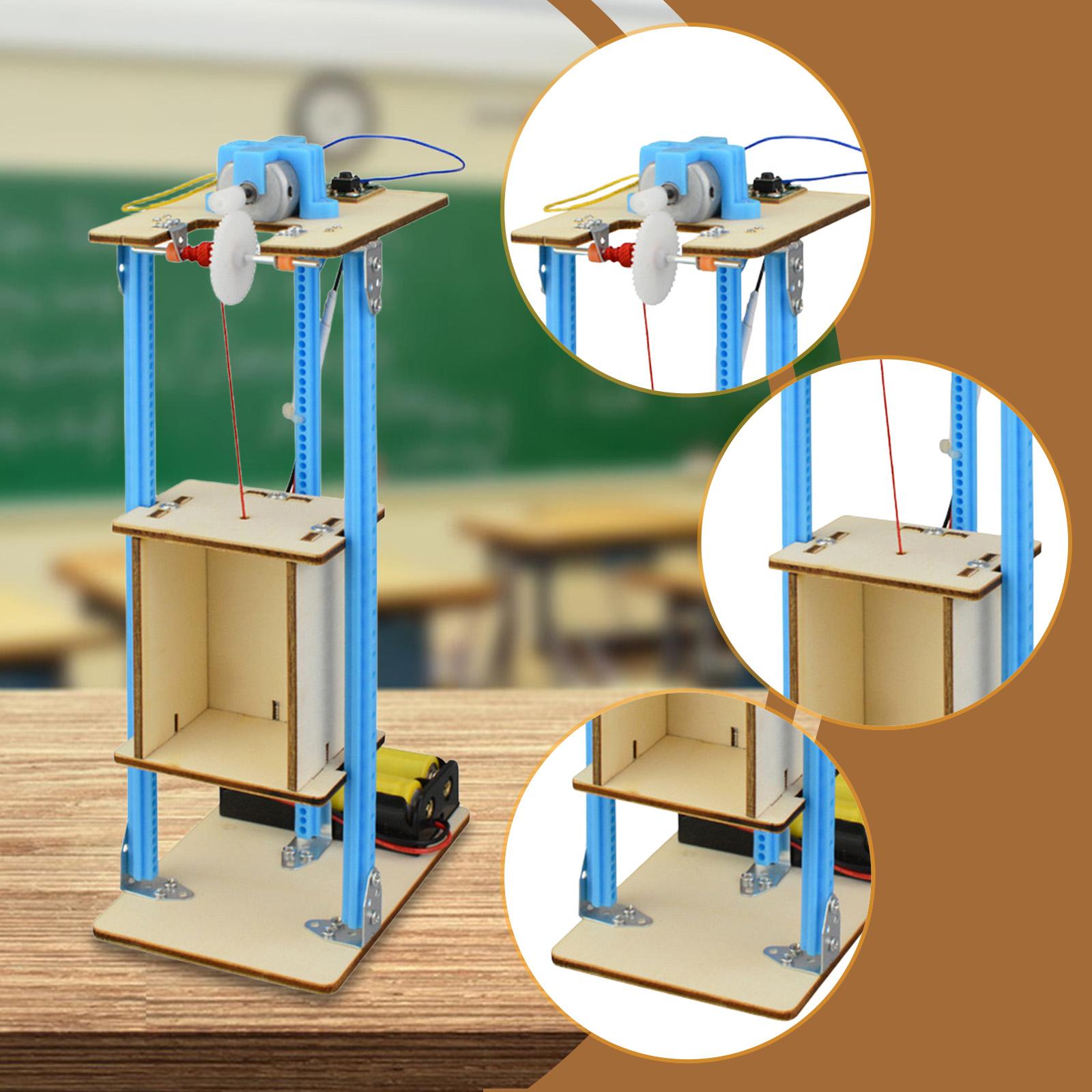 DIY Wooden Elevator Toy Model  - Stem Robotics Kit 评论和价格
