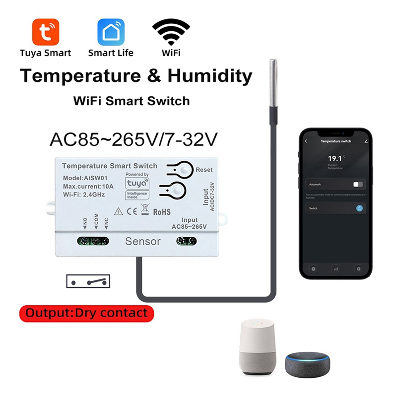 Tuya WiFi Temperature Switch S - Wifi Thermostat 评论和价格
