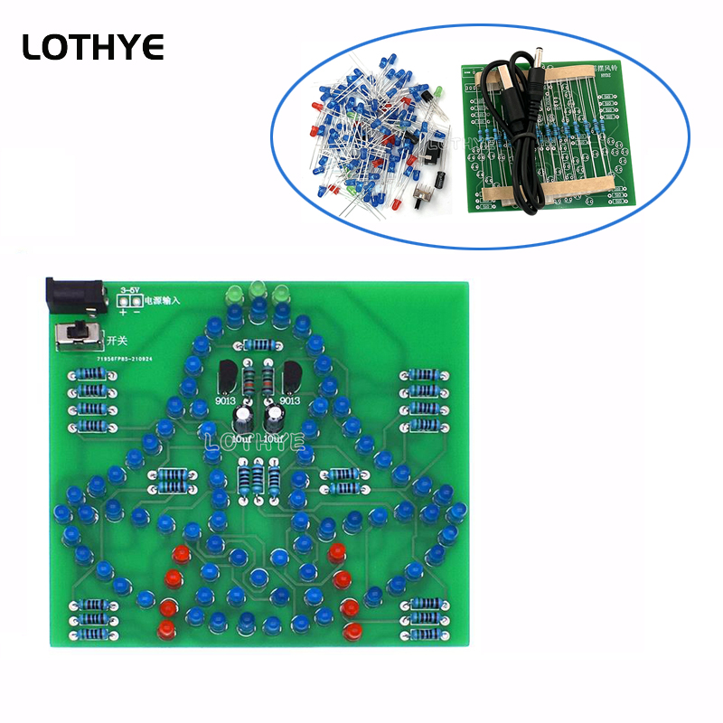 DC 3-5V LED Light Swing Wind C - Electronics Project Kit 评论和价格