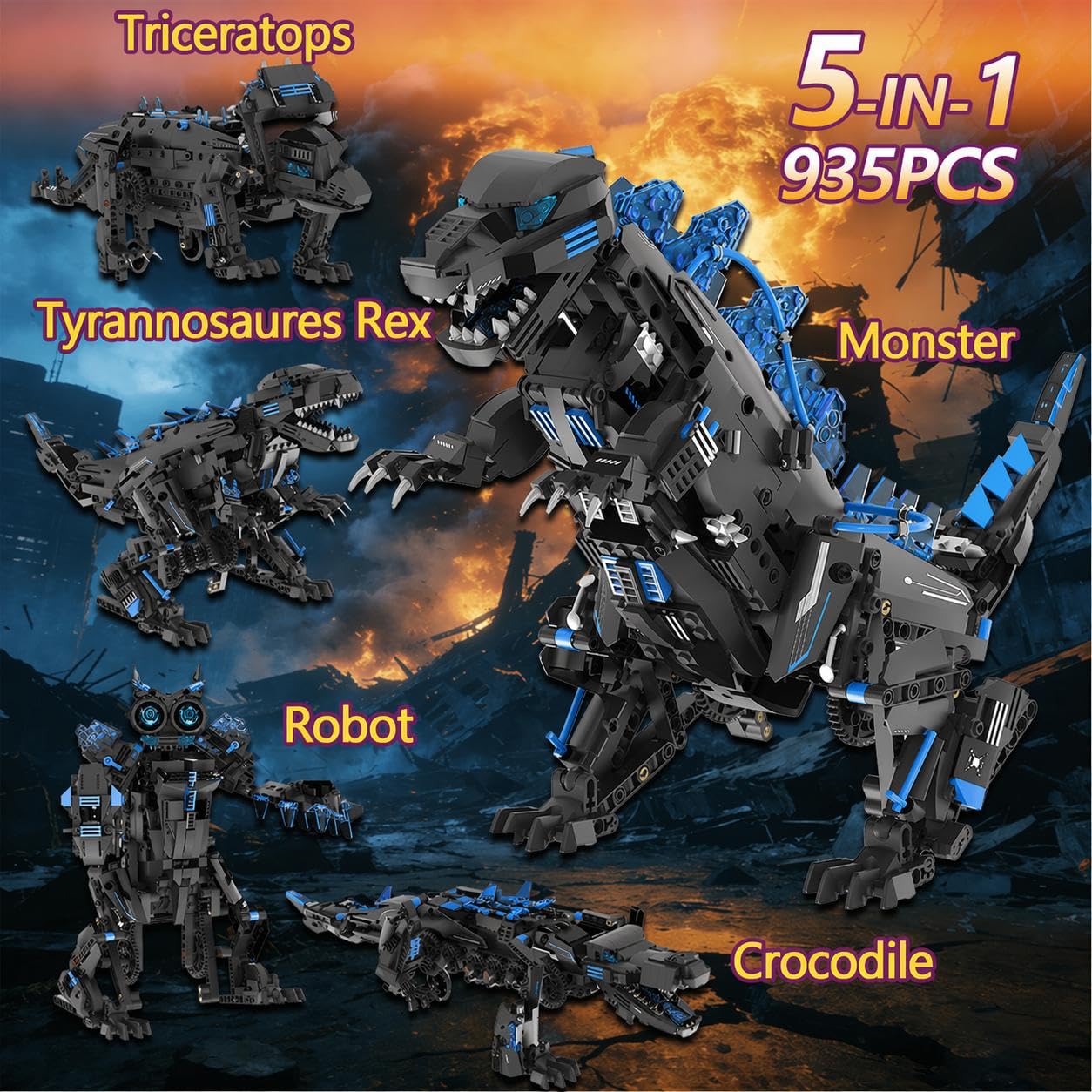 5-in-1 Transformable STEM Robo - Stem Robotics Kit 评论和价格