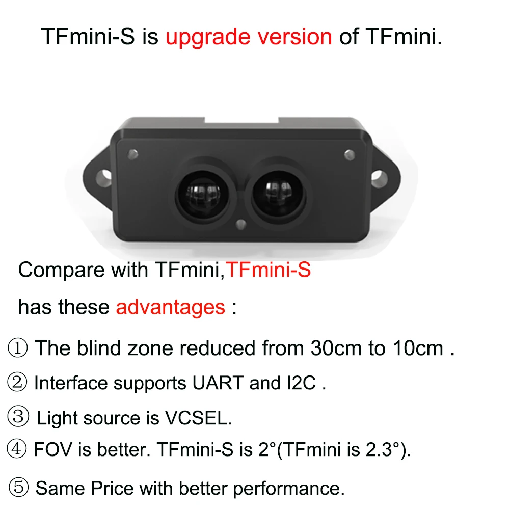 Benewake TFmini-S/TFmini Plus  - Sensor Kit Arduino 评论和价格