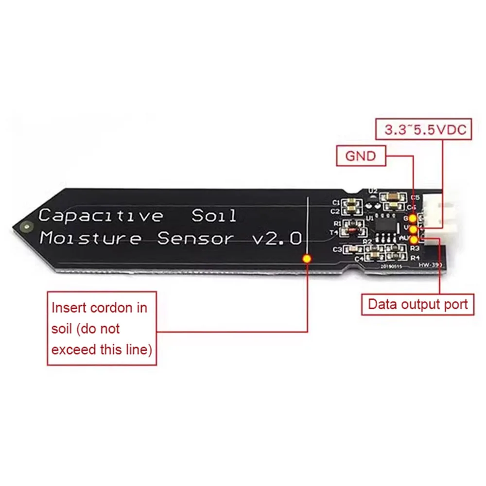 5/10PCS Capacitive Soil Moistu - Sensor Kit Arduino 评论和价格