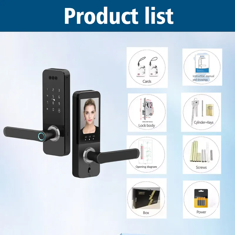 Household Facial Recognition L - Smart Door Lock Wifi 评论和价格